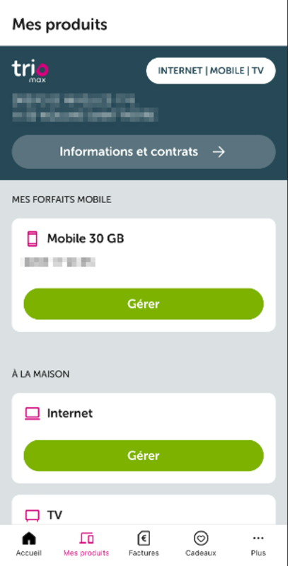 Comment gérer les services et options avec myVOO