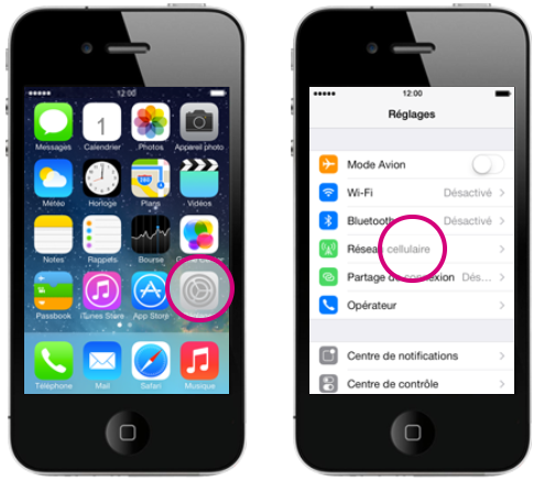 comment activer les données cellulaires à l'étranger iphone